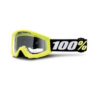 100% Strata Mini Youth MX Goggles Clear Lens Yellow Yellow