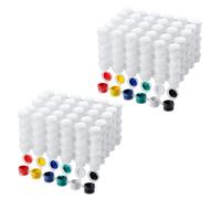 100 Strips Empty Paint Strips Paint Cup Pots Clear Storage Paint Containers Painting Cup Pot 3Ml/ 0.1 Oz
