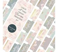 100 Sturdy Bible Tabs for Catholic Bible to Study Bible, Boho Floral