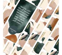 100 Sturdy Green & Brown Bible Tabs for Catholic Bible to Study Bible