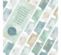 100 Sturdy Mint Green Bible Tabs for Catholic Bible to Study Bible