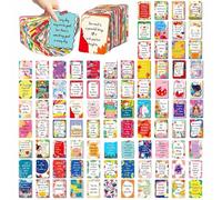 100 Styles Motivational Quote Note Cards, Positive Affirmation Gifts, Encouragement Greeting Cards for School Workplace Gifts, Mini Inspirational Appreciation Business Cards for Student Teacher