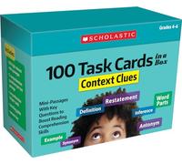 100 Task Cards in a Box Context Clues Grades 4-6: Mini-Passages With Key Questions to Boost Reading Comprehension Skills