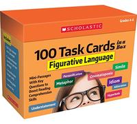 100 Task Cards in a Box - Figurative Language: Mini-passages With Key Questions to Boost Reading Comprehension Skills
