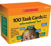 100 Task Cards in a Box: Informational Text: Informational Text: Mini-passages With Key Questions to Boost Reading Comprehension Skills
