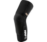 100% Teratec Plus Bicycle Knee Protectors, black, size S