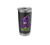 100% That Witch Halloween Witchcraft Magic Stainless Steel Insulated Tumbler