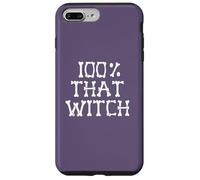 100% THAT WITCH Skeleton Bones Halloween Meme ON BACK Case for iPhone 7 Plus/8 Plus