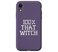 100% THAT WITCH Skeleton Bones Halloween Meme ON BACK Case for iPhone XR