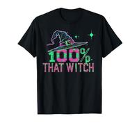 100% That Witch Techno Witchcore Womens Halloween Top T-Shirt