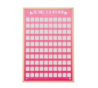 100 Things To Do With Mum Bucket List - Scratch Off Poster