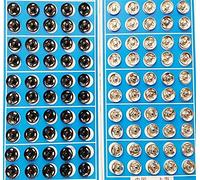 100 Tone Metal Press Studs Buttons Snap Closing Fasteners Poppers Sewing Clothing Snaps Button for Craft DIY 10mm(50 Black and 50 Silver)