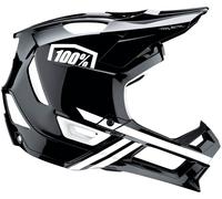 100% Trajecta Downhill Helmet, black/white, size L (58-61)