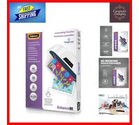 100 Transparent A4 Laminating Pouches - 160 Micron Glossy Finish for Durability