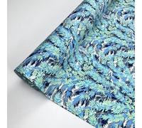 100% Tropical Green Cotton Fabric By The Metre UK, Printed Fabric for Dressmaking 45" Wide, Material By The Metre Clearance Prints Sewing Fabric for Art & Crafts Apparel