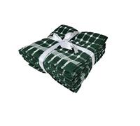 100% Turkish Cotton Extra Large 50 x 80 cm Thick Kitchen Tea Towels Set of 4 Soft and Absorbent Ribbon Packed (Hunter Green)