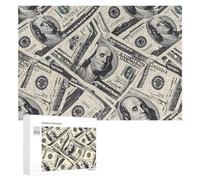 100 U.S. Dollars Wood Puzzles for Adults And Family Game Interesting Creative Gift Wooden Jigsaw Puzzle