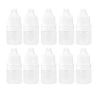 100 Uds. Botella cuentagotas de plástico vacía de 2ml Botella rellenable exprimible para gotas para Los ojos líquido USO en viajes Material PE 4,1x1,7 cm