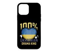 100% Ukrainian Drama King Funny Ukraine Roots Flag Heart Case for iPhone 12 mini