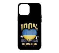 100% Ukrainian Drama King Funny Ukraine Roots Flag Heart Case for iPhone 12 Pro Max