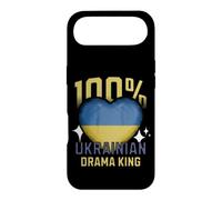 100% Ukrainian Drama King Funny Ukraine Roots Flag Heart Case for iPhone Air