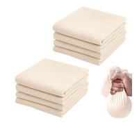 100% Unbleached Pure Cotton Muslin Cloths - 8PCS Cheese Cloths for Straining, Nut Milk Bag Reusable, 50 x 50cm, Food Strainer for Butter, Nut Milk