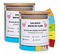 100 Unique Date Ideas in A Jar-The Ultimate Date Night Gift for Couples, Fun & Romantic Date Night Cards, Scratch-Off Adventures & Exciting Date Night Challenges for Newlyweds