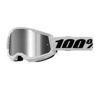 100percent Strata 2 Goggles Mirror Silver Lens/CAT3 White