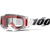 100% Unisex Crossbrille Armega Anti Fog, Weiß Rot, HU-GOG-0041