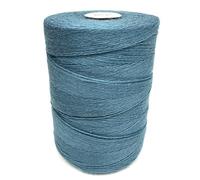 100% Unmercerized Cotton Weaving Warp Thread 8/4 | Made in America | 820 Yards | 8 oz Total Weight | Choose Colors of Blues/Greens/Turquoises (Rustic Blue 8/4)