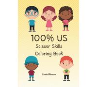 100% US: Scissor Skills Coloring Book
