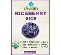 100% USDA Certified Organic Riceberry Rice - Purple Thai Black Jasmine Rice from Thailand - Gluten-free Healthy Gourmet Superfood 2 Pound