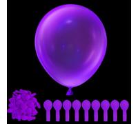 100 UV Neon Purple Balloons