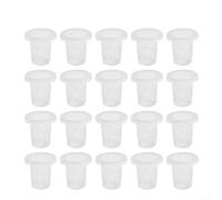 100 Vegetable Net Cups for Gardens Aquaponics Orchid Cultivation Slotted Plastic Pots with Wide Lip and Root Ventilation