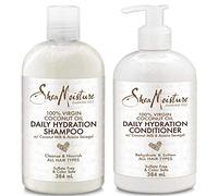 100% Virgin Coconut Oil Daily Hydration Shampoo and Conditioner 13oz BUNDLE by Shea Moisture