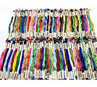 100 Viscose Metallic Solid Hand Embroidery Thread Skeins Most Demanding Colour