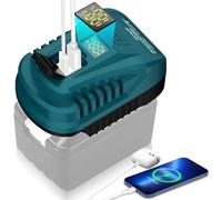 100 W Type-C Battery USB Charger Adapter for Bos*ch Professional 18 V GBA Battery Power Converter Can Charge Battery with USB Charger Type C, with 2.1 A USB Port
