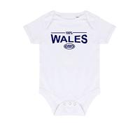 100% Wales Six Nation Rugby Baby Grow Newborn Gift White 12-18 Months