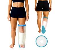 100% Waterproof Adult Cast Covers for Shower Leg, Resuable 28" Long,Easy to wear, Cast shower cover leg,foot bag for showering, post surgery waterproof foot boot covers, Plastic bag to cover leg