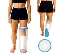 100% Waterproof Adult Cast Covers for Shower Leg, Resuable 28" Long,Easy to wear, Cast shower cover leg,foot bag for showering, post surgery waterproof foot boot covers, Plastic bag to cover leg