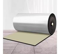 100% Waterproof Aluminium Foil Membrane,Insulation Roll,Sound Absorption Wall Panels,Foam Core Radiant Barrier,Energy Saving Anti-Uv,Lofts,Floors,Sheds,Greenhouses,1-10m (1x5m/3.3x16.4ft,5mm Thick)