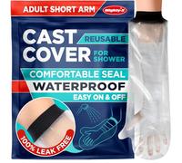 100% Waterproof Cast Covers for Shower Arm - Tight Seal - Reusable Adult Half Arm Cast Protector - Hand, Wrist, Elbow, Forearm - After Surgery Bandage & Dressing Bag Sleeves for Wounds & Burns