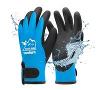 100% Waterproof Gloves for Men and Women, Winter Work Gloves for Cold Weather, Touchsreen, Thermal Insulated Freezer Gloves, With Grip, Blue, Medium