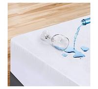 100% Waterproof Mattress Protector, 30cm Deep, Terry Cotton Encasement, Terry Towelling Fully Fitted Sheet, Elasticated Side Skirts, Breathable, Hypoallergenic, Anti Dust Mite (4-Feet/SD)