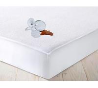 100% Waterproof Mattress Protector Bed Wet Sheet | Soft Cotton Terry Towel 30 cm Deep Fitted Sheet Anti Allergy Non Noisy Mattress Protector Bed Wet Cover | Breathable (White, Cot)