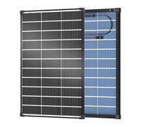 100 Watt Solar Panel,Bifacial, N-Type 16BB Monocrystalline Solar Panel with 25.2% High Efficiency, 100W PV Module, IP68 Waterproof Solar Panel for RV, Van, Marine, Trailer, Home Off Grid System