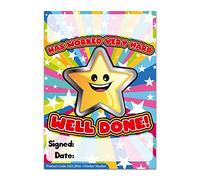 100 Well Done Star Burst A6 Praisepad Teacher Parent School Praise Pad Rewards