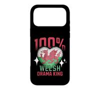 100% welsh Drama King Funny Wales Roots Flag Heart Case for iPhone 17 Pro Max