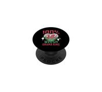 100% welsh Drama King Funny Wales Roots Flag Heart PopSockets Adhesive PopGrip