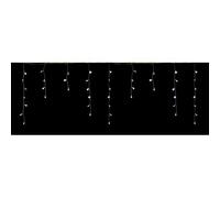 100 White Led Staggered Curtain IP44 Outdoor Lights Decorations 3.8m Christmas